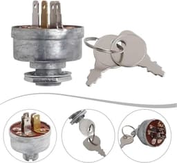 Contactslot Grasmaaier - Startschakelaar Motor - Motor Starten - Duurzaam Buitenmateriaal - 6x4x4cm - Zilver — thumbnail 2