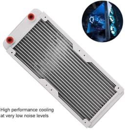 Omgoods- Radiator Aluminium - Computer Waterkoeling - Luchtreiniger - 3D-Printapparatuur - Hoogwaardige Koeling - G1/4 Poort - Koellichaam — thumbnail 3