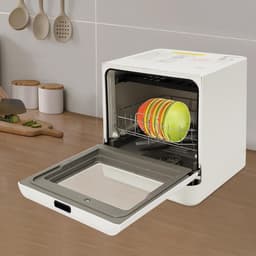 Tafelvaatwasser - Compact apparaat - Servies reinigen - 4 programma's - 43 x 39 x 46 cm - Wit — thumbnail 4