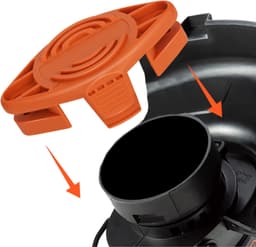 SnelShoppen - 14x Vervangende Maai Bladen en 8x Extra Sterke Draad voor Draadloze Grasmaaier, Geschikt voor 20V Trimmers, Plastic, Tuinaccessoires — thumbnail 4