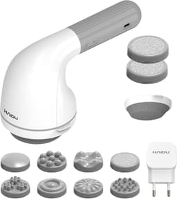 SnelShoppen - HAIDU Diepe Spiermassage met Rood Lichttherapie - Handmassageapparaat voor Rug, Schouders, Benen, Armen, Heupen, Buik, Voeten - 10 Opzet — thumbnail 1
