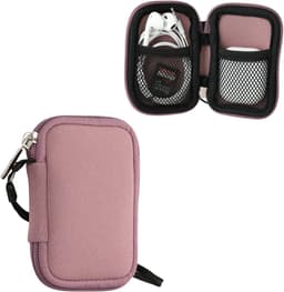 kwmobile hoesje voor draadloze oordopjes - Compatibel met in-ear Headphones - 6 x 9 cm - Beschermhoesje van neopreen — thumbnail 1