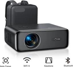 Beamer - Projector - Mini Projector - 4K - FHD 1080P - 26000 Lumen - Auto Focus & Keystone - WIFI 6 & Bluetooth – Draagbare - Home Theater Beamer – EU Plug - Zwart — thumbnail 1