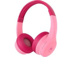 Motorola Sound Koptelefoon - MOTO JR300 - voor Kinderen - met Volumebegrenzer - Bluetooth - Audio Splitter - Roze
