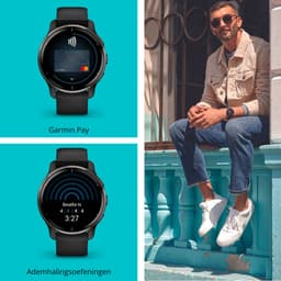 Garmin Venu 2 Plus Health Smartwatch - Amoled touchscreen - 9 dagen batterij - spraakbesturing - Zwart — thumbnail 19