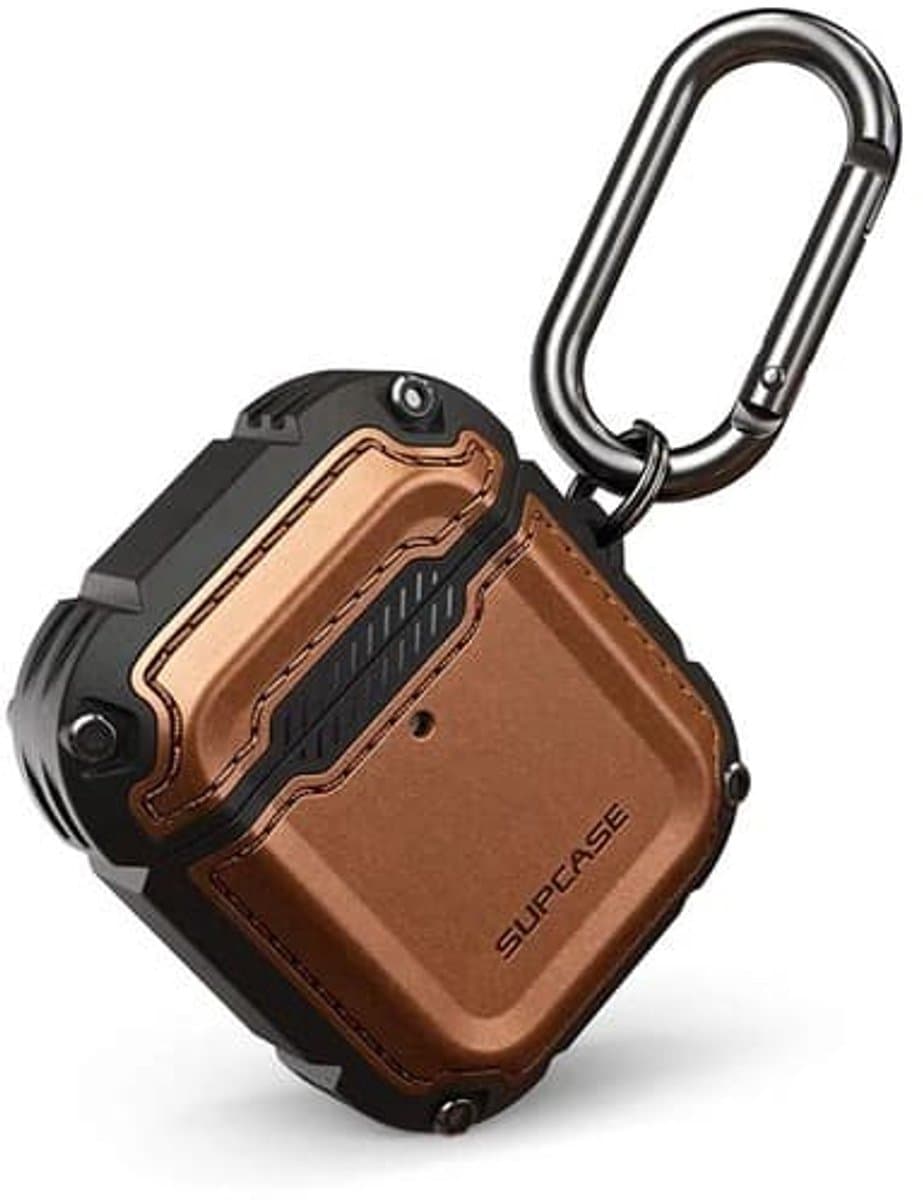 Supcase Battle Geschikt voor Apple AirPods 2 / Airpods 1 Case - Bruin — afbeelding 1