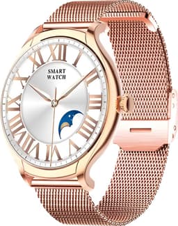 Fance Dames Smartwatch - Rosé Goud - Smartwatch Dames - HD Touchscreen - Horloge - Stappenteller horloge - Bloeddrukmeter - Saturatiemeter — thumbnail 1