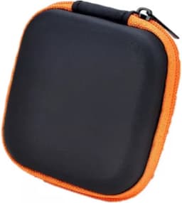 Oortjes opberg hoesje - Case - Etui - Organizer - Voor oordopjes en laadkabels - USB - Oranje — thumbnail 1