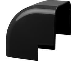 Evolar Airco Lange Buiten Bocht - Zwart - 90 x 65 MM - 90°