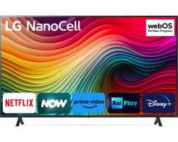 LG 65NANO81 - NANOCel 65 TV (164 cm) - 4K UHD 3840 x 2160 - a5 AI Processor 4K Gen7 - HDR10+ - Aangesloten TV - 3x HDMI 2.0 - WiFi