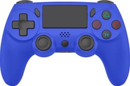 Ntech PS4 Controller Geschikt voor PS4 en PS3 - ps4 game controller Draadloos P47 - Blauw - Audio Jack Input - Touch Sensor - Dual Trilmotoren Draadloze Controller — thumbnail 1