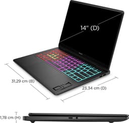 "HP OMEN 14-fb0075nd Intel Core Ultra 7 155H Laptop 35,6 cm (14"") 3K 16 GB LPDDR5x-SDRAM 1 TB SSD NVIDIA GeForce RTX 4060 Wi-Fi 7 (802.11be) Windows 11 Home Zwart" — thumbnail 4