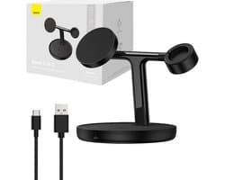 3 in 1 Draadloze Oplader Geschikt voor iPhone Magsafe, Apple Watch en AirPods