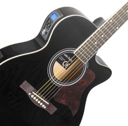 Elektrisch akoestische gitaar - MAX ShowKit gitaarset met 40W gitaar versterker, gitaar stemapparaat, gitaartas en plectrum - Zwart — thumbnail 2