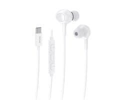 Rixus - USB C - Bedrade Oordopjes Met Microfoon - Wit - Voor Samsung, Oppo, Iphone Type C modellen, Laptops en Macbooks