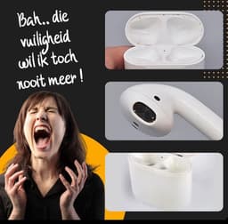 Allernieuwste Apple Airpods Schoonmaakset 3-in-1 Pen - Air Pod Oordopjes Reinigen Schoonmaken - Airpod Reinigingset - Oortjes Ontsmetten - Wit — thumbnail 2