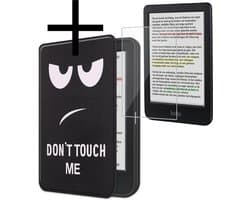 Hoes Geschikt voor Kobo Clara Colour Hoesje Bookcase Cover Book Case Hoes Sleepcover Met Screenprotector - Don't Touch Me
