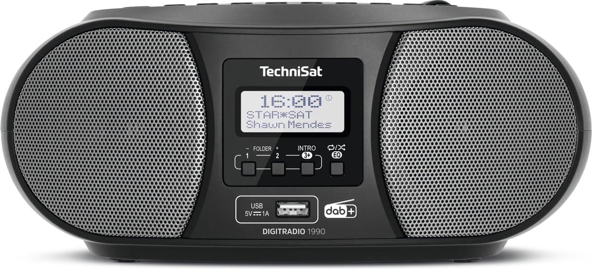 Technisat Digitradio 1990 zwart - DAB+ - FM - CD - Bluetooth — afbeelding 1