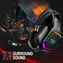 Gaming Headset met Microfoon - Headset PS4, PS5, Xbox One, Xbox Series en PC - Virtueel 7.1 Surround Sound — thumbnail 7