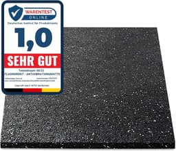FLOORDIREKT Antitrilmat - Made in Germany - Voor Wasmachines, Drogers, enz. - Op maat te knippen - Verkrijgbaar in 4 Diktes - 19,7 mm - 62,5 x 250 cm — thumbnail 2