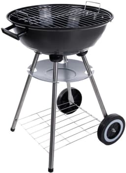 GEKO Ronde houtskoolbarbecue - Met deksel - Ø 39 cm rooster - Zwart - Inclusief hoes — thumbnail 4