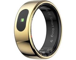 WizBay Premium Select® Smart Ring Goud - Maat 11 - Smart Ring met Hartslag, Slaap, Zuurstof - Multi Sport Modi