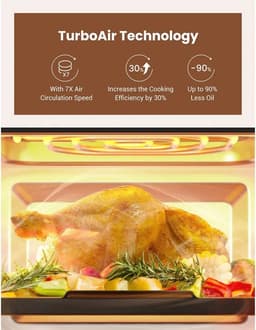 Air Fryer - Airfryer Oven - Heteluchtfriteuse - 15L - 1700W - 5 Accessoires - PFAS-vrij - 80 tot 200 Graden - Zwart — thumbnail 2