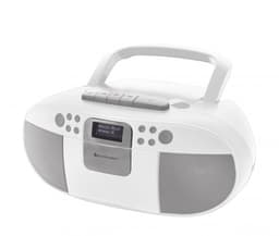 Soundmaster SCD7800WE - Boombox met DAB+/FM-radio, CD, MP3, USB en cassettespeler, wit — thumbnail 3
