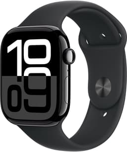 Apple Watch Series 10 - Wifi - 42mm - Zwarte Aluminium Case met Zwart Sportbandje - S/M — thumbnail 2