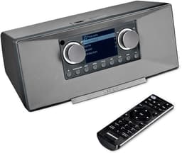 MEDION P85333 internetradio met DAB+ (wifi, FM, Spotify Connect, Amazon Music, DLNA, USB, hoofdtelefoonaansluiting, AUX, stereo line-out cinch, slaaptimer) grijs — thumbnail 1