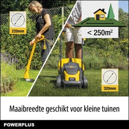 Powerplus Tuingereedschap set POWXG62205T - 1300W Grasmaaier 320mm + Trimmer 250W — thumbnail 2