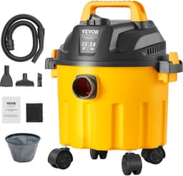 VEVOR Nat- en Droogzuiger Industriële Stofzuiger 10L 2,5PK met Gele Sproeiers — thumbnail 2