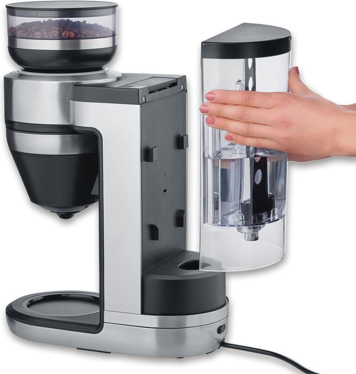 Severin KA 4852 FILKA Filterkoffiezetapparaat – Volautomaat – Bonen & Filterkoffie – 5 Sterktes – Touch Display – Glazen Kan — afbeelding 1