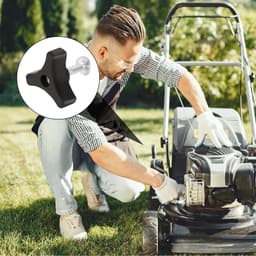 Grasmaaier handvat bouten - set van 4 - driehoek handvat knop moer schroef — thumbnail 2
