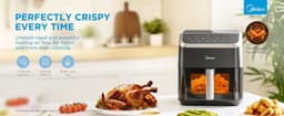 DeXem - Heteluchtfriteuse 7L - airfryer - airfryer oven - heteluchtoven - Midea Heteluchtfriteuse - Heatxpress-Technologie - 90% Minder Olie - Energie En Tijdbesparing Met 7 Pre sets, — thumbnail 10