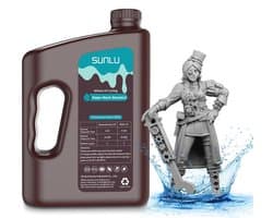 Waterafwasbare 3D-printerhars 3 kg - UV-hars voor hoge precisie Printen, lage geur, donkergrijs