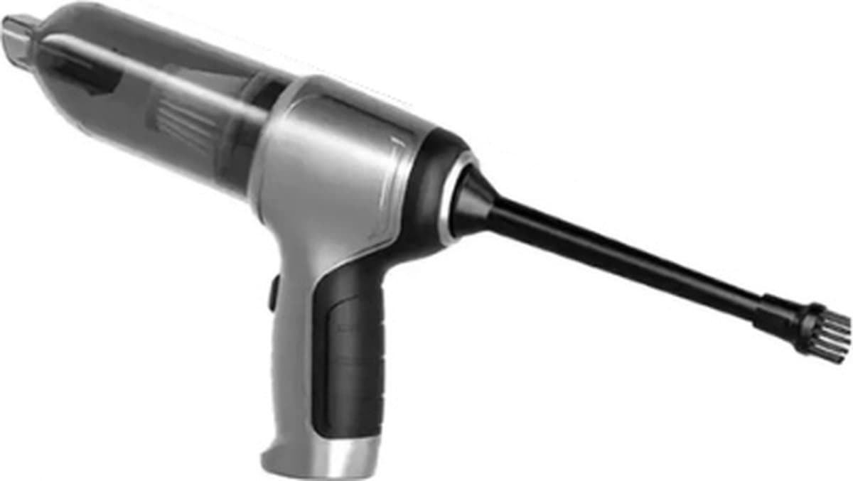 Mercadome® Mini Stofzuiger Auto - Vacuum cleaner - Handstofzuiger - Draadloos - Hoge zuigkracht - Oplaadbaar - Grijs — afbeelding 1