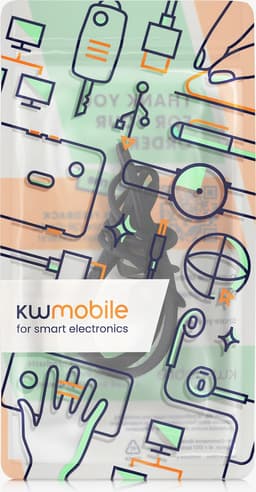 kwmobile Strap Compatible with Anker Soundcore Space A40 - Silicone Cord Holder for Wireless Earphones - Black — thumbnail 5