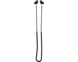 kwmobile Strap Compatible with Anker Soundcore Space A40 - Silicone Cord Holder for Wireless Earphones - Black — thumbnail 4