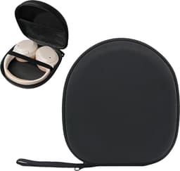 Koptelefoon Hoes - Harde Beschermhoes - Koptelefoon Case - Headphone Case - Koptelefoon Hoesje - Beschermhoes - Draagtas - On-Ear/Over-Ear -Waterdicht -Stootvast - Voor De Meeste Merken/Bluetooth/Hifi/Bedrade Hoofdtelefoon/Gaming-Headset - Zwart — thumbnail 1