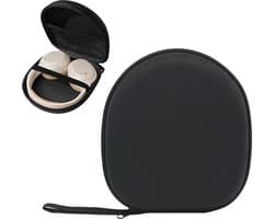 Koptelefoon Hoes - Harde Beschermhoes - Koptelefoon Case - Headphone Case - Koptelefoon Hoesje - Beschermhoes - Draagtas - On-Ear/Over-Ear -Waterdicht -Stootvast - Voor De Meeste Merken/Bluetooth/Hifi/Bedrade Hoofdtelefoon/Gaming-Headset - Zwart
