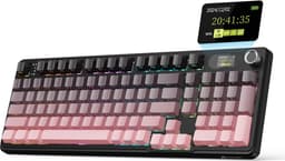 ATTACK SHARK X98PRO - Draadloze Mechanisch Gaming Toetsenbord - Side Printed PBT Keycaps - TFT Scherm - Multifunctionele Draaiknop - Wired/2.4G/Bluetooth Tri-Mode - Gasket Mod - 98keys - Blackberry — thumbnail 1
