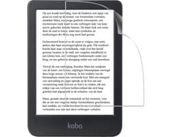 Screenprotector - Folie - Geschikt voor Kobo Clara 2E - Ultra Clear - Bescherm Folie - Soft TPU - Screen Protector