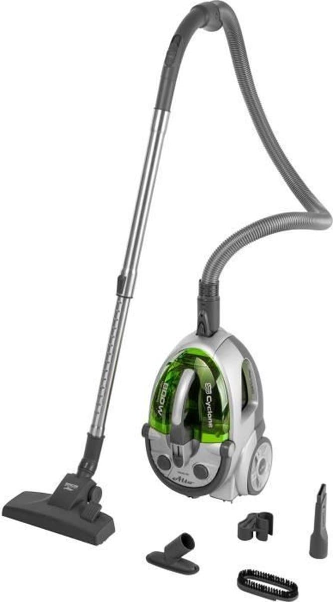 Zakloze stofzuiger - SENCOR - SVC 730GR-EUE2 - 800 W ECO-motor - 76 dBA - 1,5 L - Cycloonsysteem - Zilver/groen — afbeelding 1