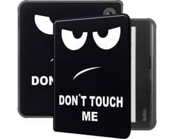Lunso Geschikt voor Kobo Libra Colour hoes (7 inch) - sleepcover - Don't Touch