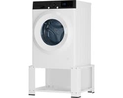 Wasmachine Verhoger - Wasmachine opbouwmeubel - Tot 150kg - Wasmachine Kast - Wasmachine Sokkel Universeel Wit