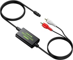 NÖRDIC Converter Digitaal naar Analoog RCA - Toslink naar RCA - Geschikt voor TV, PC, Laptop en alle Gameconsoles — thumbnail 1