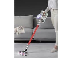 SteeFly® Snoerloze 4 in 1 Steelstofzuiger - 19500Pa - 0.8L Capaciteit - Met RGB Indicator - Magnetisch Oplaadpoort - 60db