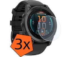 Screenprotector - Geschikt voor Garmin Fenix E (47 mm) Screenprotector Bescherm Glas - Screen Protector Geschikt voor Garmin Enduro 3 Screenprotector Tempered Glass - 3 PACK
