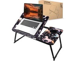 TrueLogic Alpha Bedtafel - Laptoptafel - Laptop standaard - Voor laptops t/m 17 inch - Ontbijttafel - Ontbijt op bed - Unicorn Magic